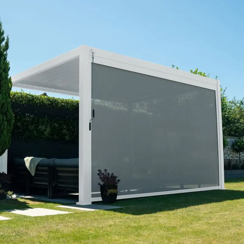 Nova Titan White Privacy Screen – 4-Metre Freestanding Garden Divider 1