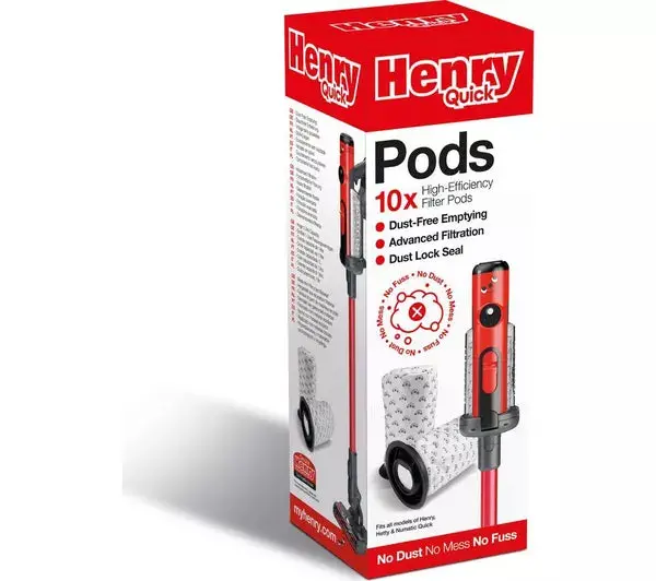Numatic Henry Quick Dust Pods – 10-Pack Disposable Bags For Most Henry Vacuum Models 1