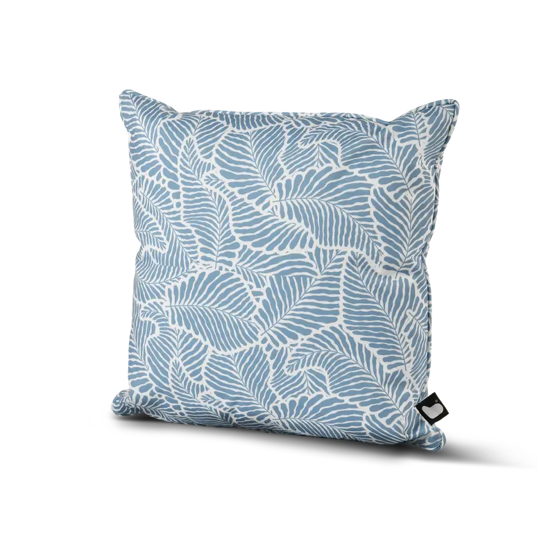 Oasis Leaf Art Collection B-Cushion – Sea Blue Tone 1