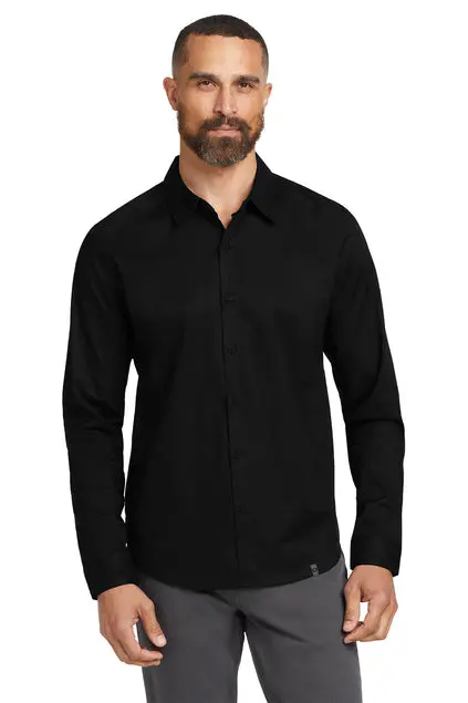 Ogio Commuter Woven Shirt – Men’S Travel-Ready Button-Down, Embroidered 1