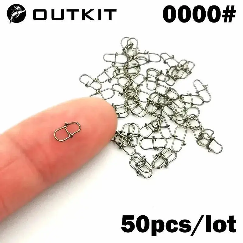Outkit Stainless Steel Pin Swivels – 50-Piece Corrosion-Resistant Connectors 1