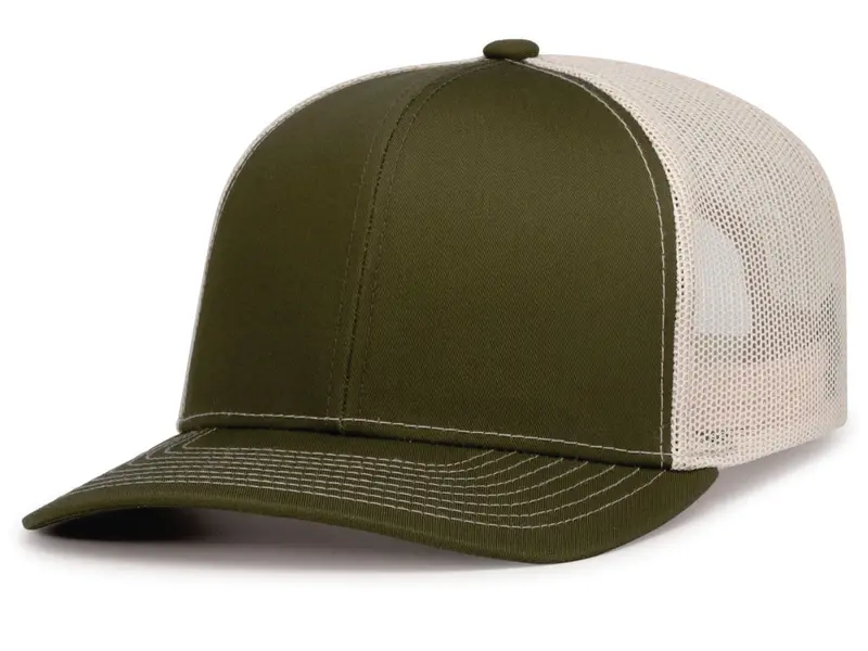 Pacific Contrast-Stitch Trucker Snapback – Embroidered Adjustable Headwear 1