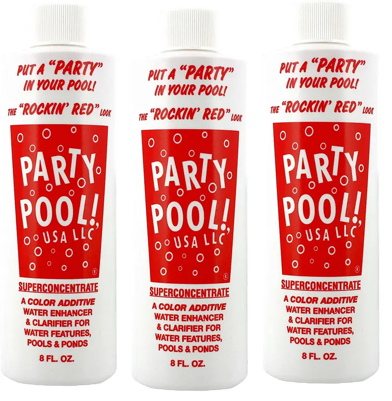 Party Pool Rockin’ Red Color Enhancer – 3-Bottle Set 1