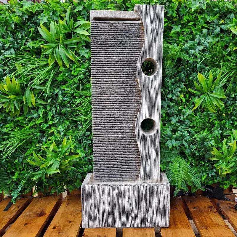 Patras Vertical Wall-Mounted Cascading Water Feature – Easy Setup 1