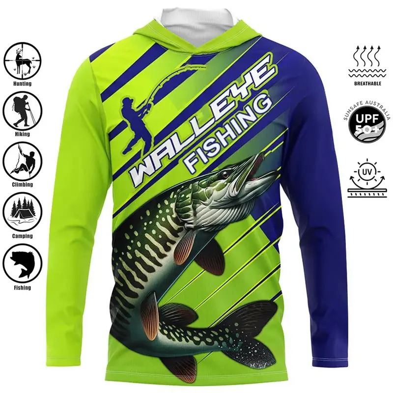 Pelagic Pro Hooded Fishing Shirt – Breathable, Sun-Safe Men’S Fishing Apparel 1