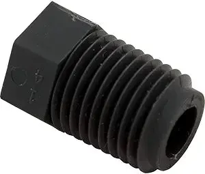 Pentair 1/4-Inch Npt Black Threaded Plug – Skimmer And Equipment Seal (98218900) 1