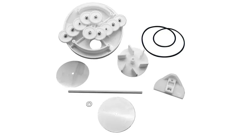 Pentair 1.5" Low-Profile 6-Port T-Valve Rebuild Gear Kit – Complete Assembly (230148) 1