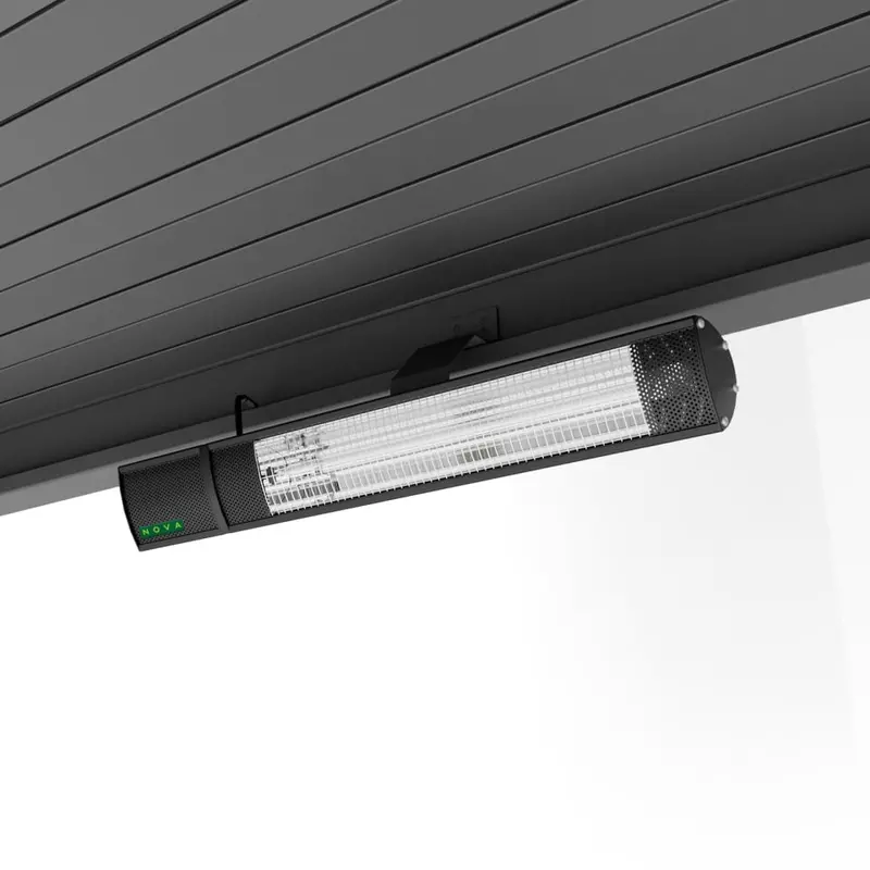 Pergola-Mounted Electric Patio Heater – Adjustable Heat For Covered Outdoor Areas 1