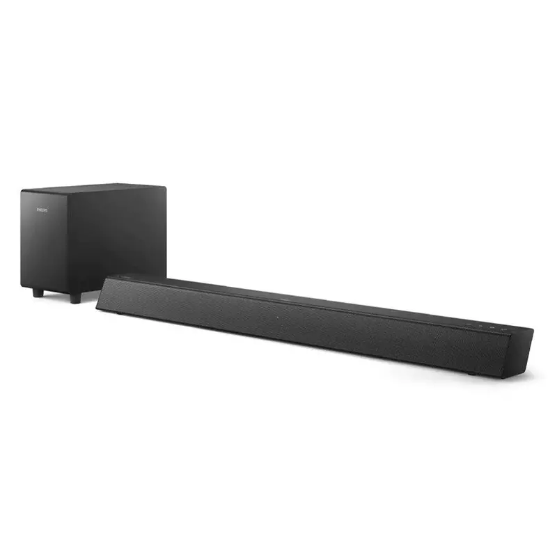 Philips Tab5305/10 2.1-Channel Soundbar With Wireless Subwoofer – Sleek Black Design 1