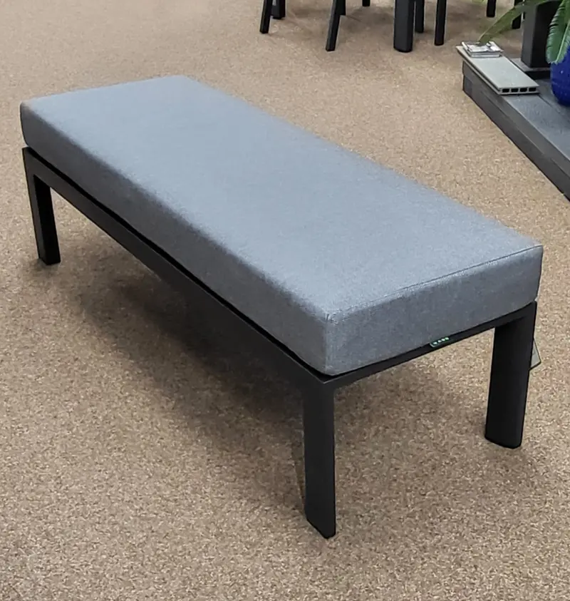 Phoenix Double Bench Stool – Nova Modern Grey Outdoor Seating 1
