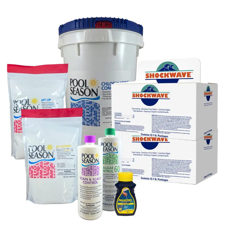 Pool Season Large Chemical Supply Kit – Comprehensive Treatment Bundle | Hgh-50-9500 1