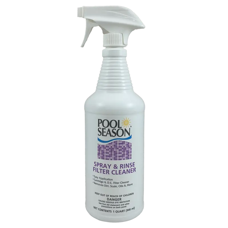 Pool Season Spray 'N Rinse Filter Cleaner – Ready-To-Use Formula With Trigger Sprayer | 1 Qt | Hgh-50-9135 1