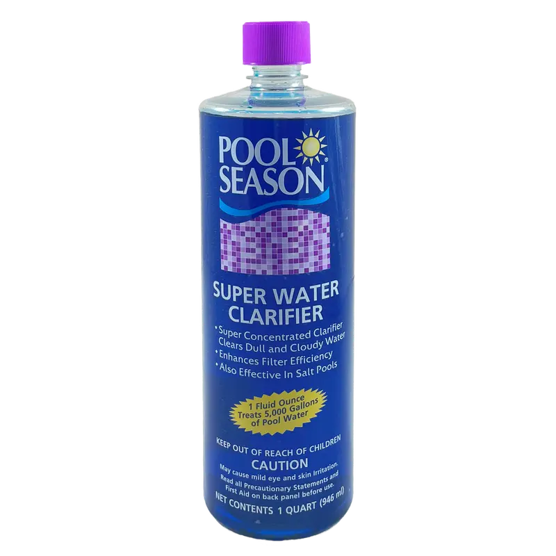 Pool Season Super Water Clarifier – Rapid Particle Agglomeration Formula | 1 Qt | Hgh-50-9115 1