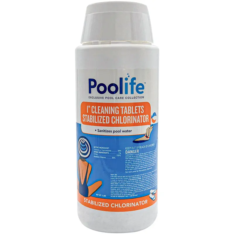 Poolife 1-Inch Chlorine Cleaning Tablets – 5 Lb Bucket | 42104 1