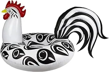 Poolmaster 48-Inch Rooster-Themed Inflatable Pool Tube – Pms-90-0566 1