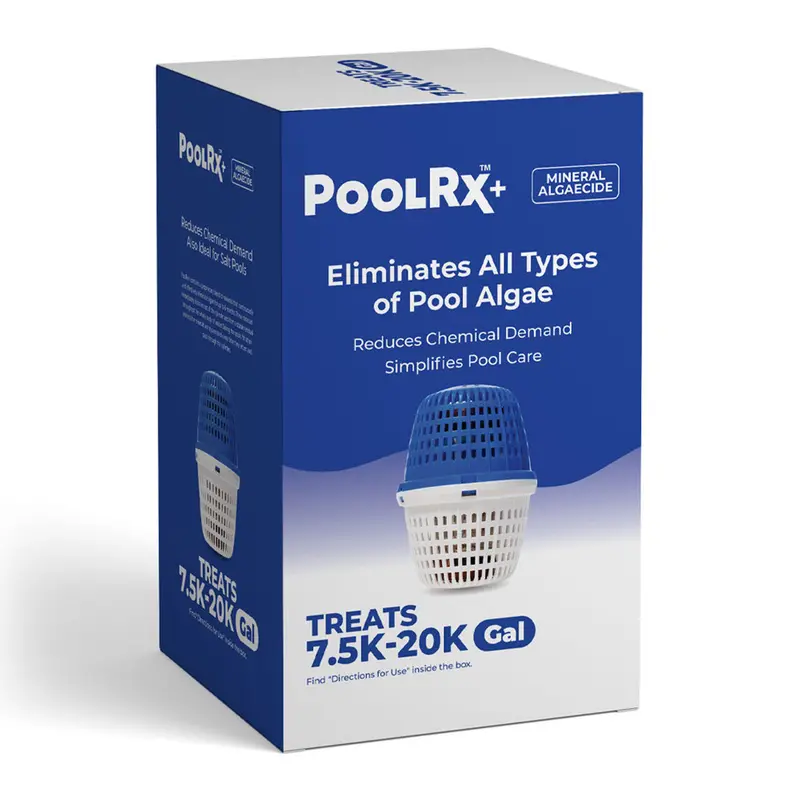 Poolrx+ Blue/White Mineral Algae Control System For 7,500–20,000-Gallon Pools | Model 331001 1