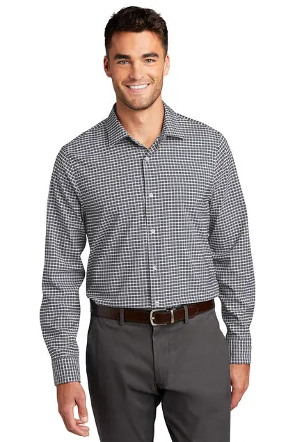 Port Authority City Stretch Shirt – Modern Fit, Comfort-Driven Long Sleeve, Embroidered 1
