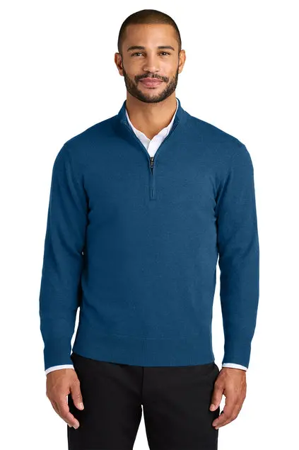 Port Authority Easy-Care 1/4-Zip Sweater – Lightweight Layer, Embroidered 1