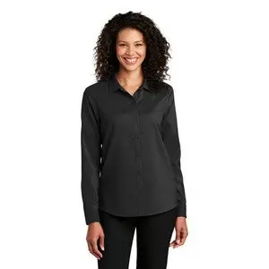Port Authority Ladies' Long-Sleeve Performance Staff Shirt – Embroidered 1