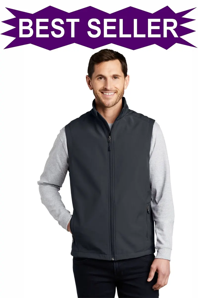 Port Authority Men'S Core Soft Shell Vest With Embroidery (J325) 1