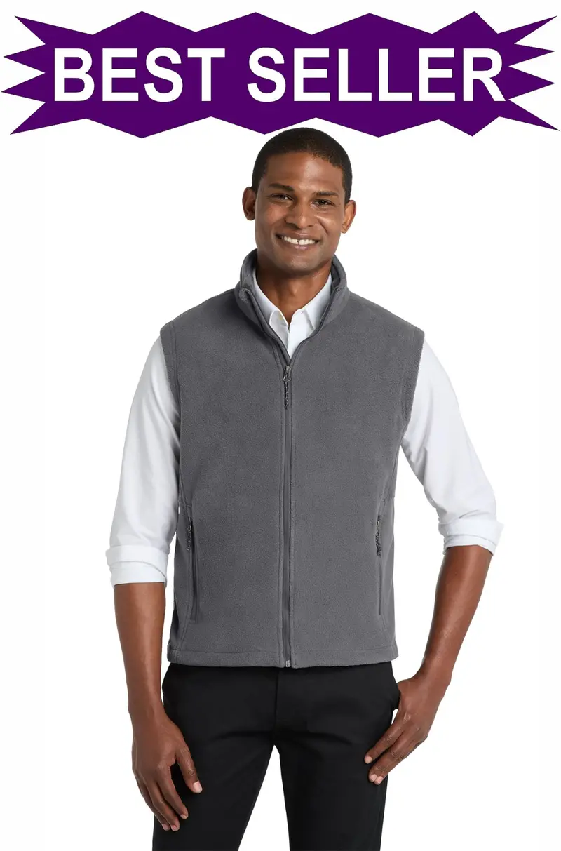 Port Authority Men'S Embroidered Value Fleece Vest (Style F219) 1