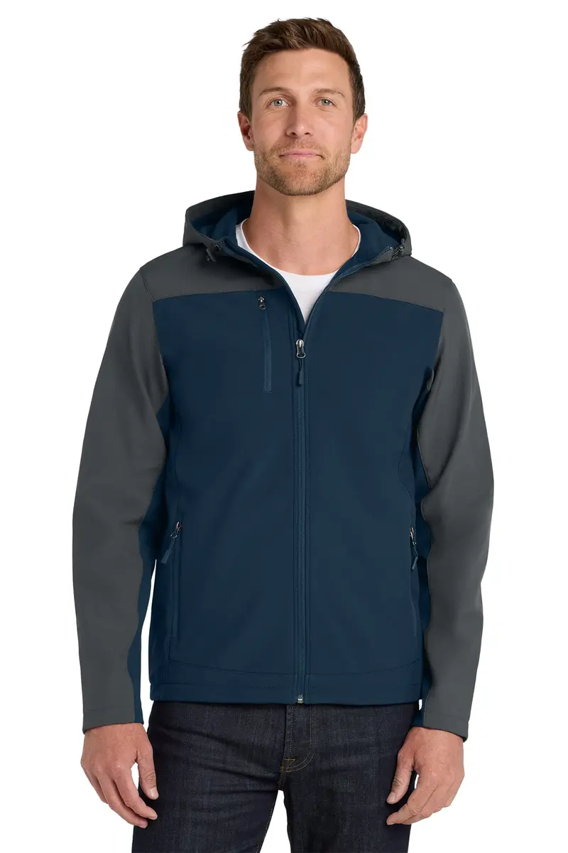 Port Authority Men’S Hooded Core Soft Shell Jacket – Embroidered Everyday Wear – J335 1