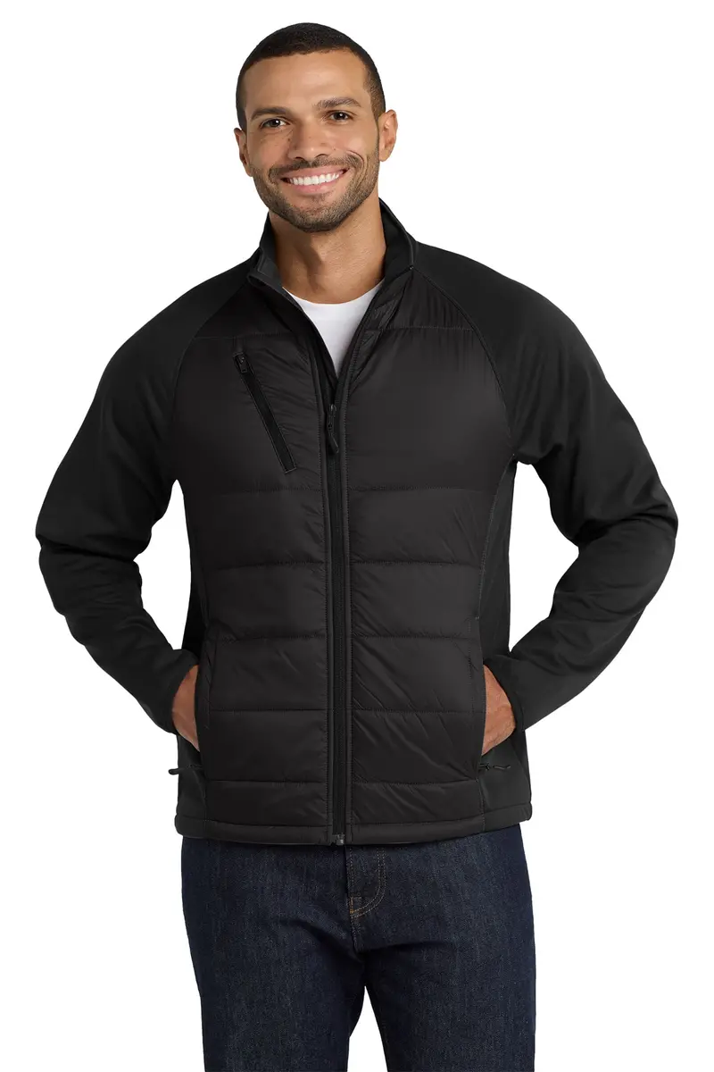 Port Authority Men’S Hybrid Soft Shell Jacket – Embroidered Transitional Layer – J787 1