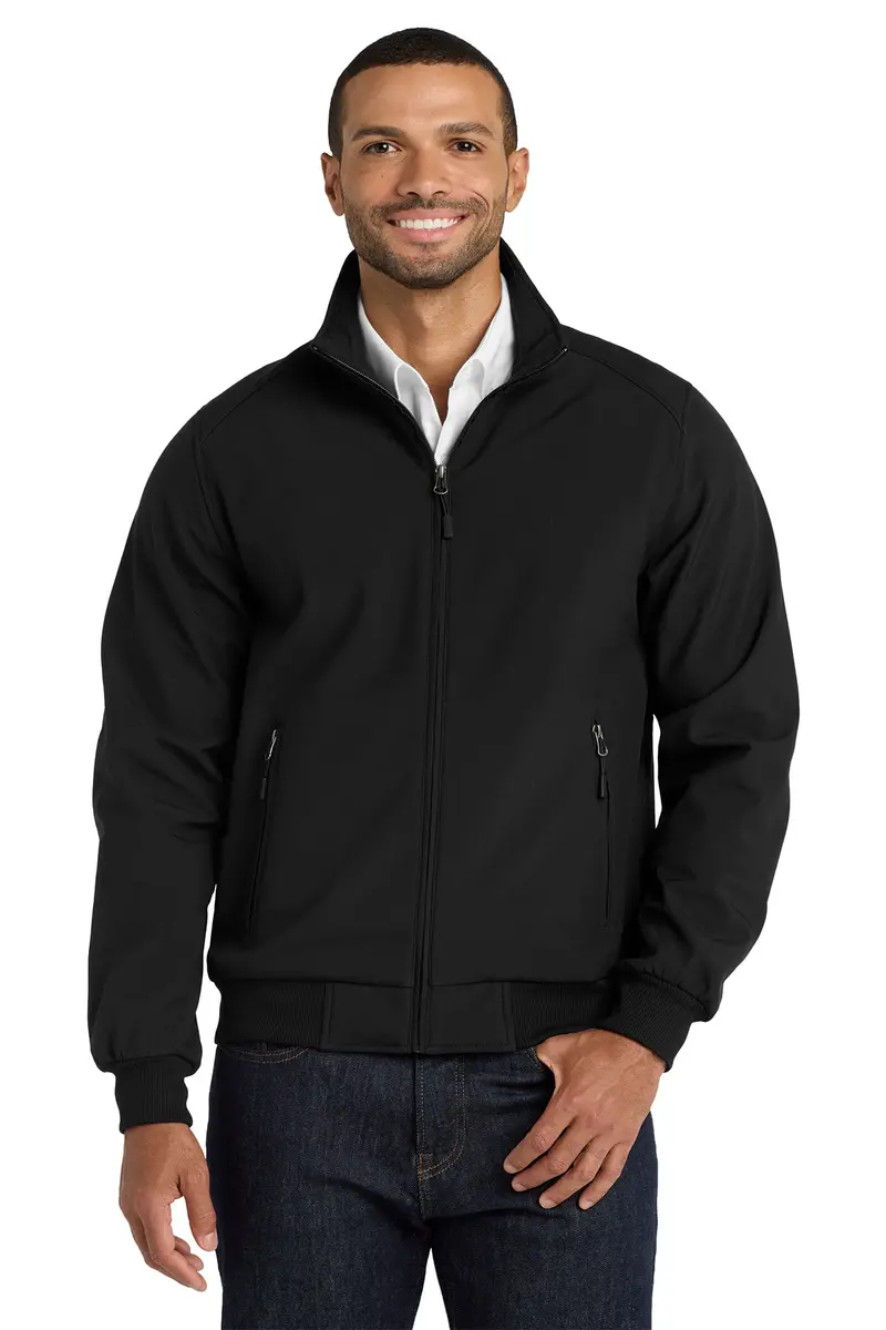Port Authority Men’S Soft Shell Bomber Jacket – Embroidered Modern Style – J337 1