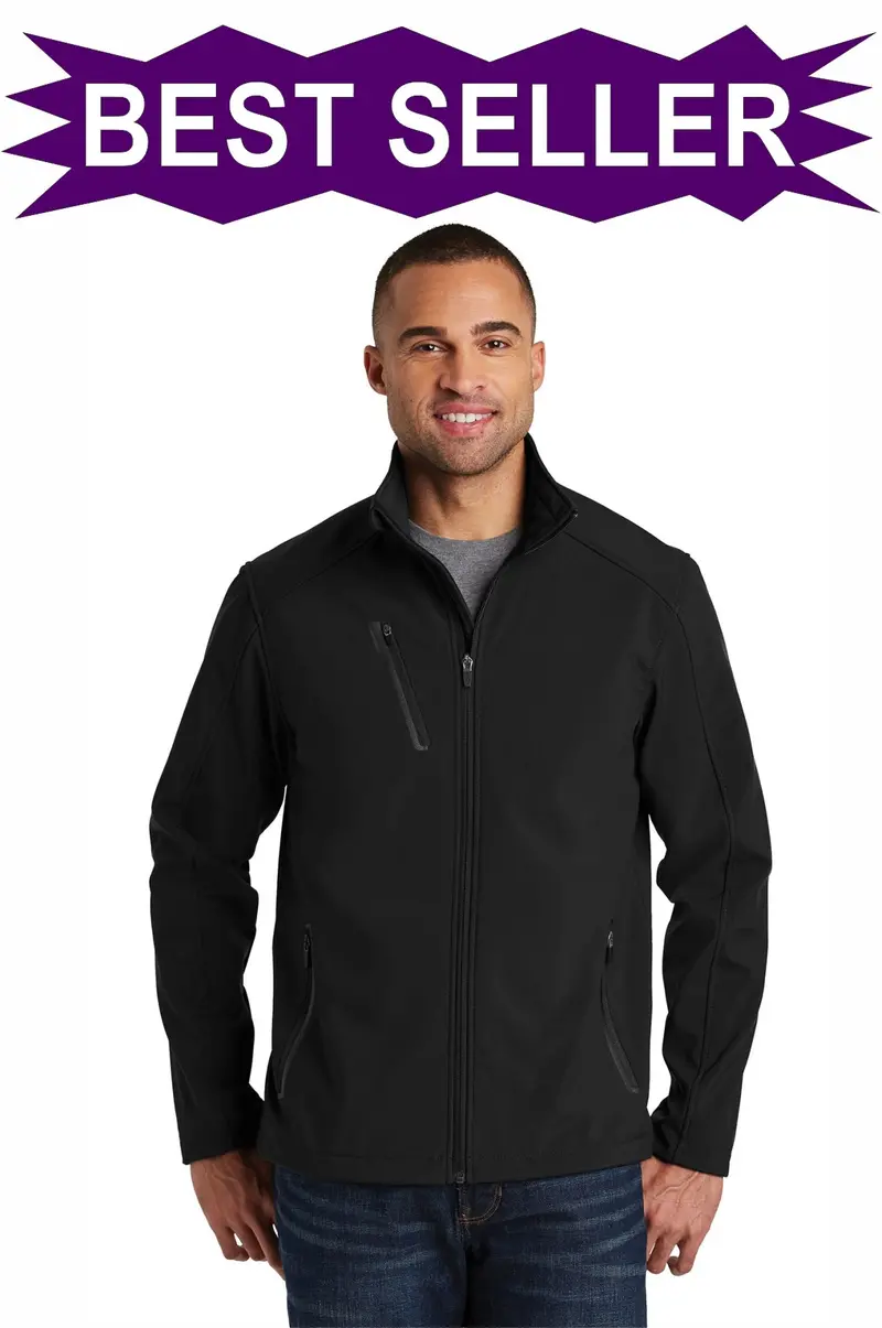 Port Authority Men'S Welded Seam Soft Shell Jacket With Embroidery (J324) 1