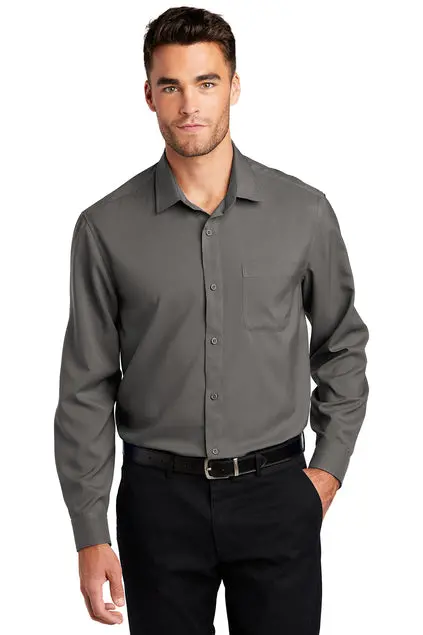Port Authority Performance Staff Shirt – Long Sleeve, Breathable Workwear, Embroidered 1