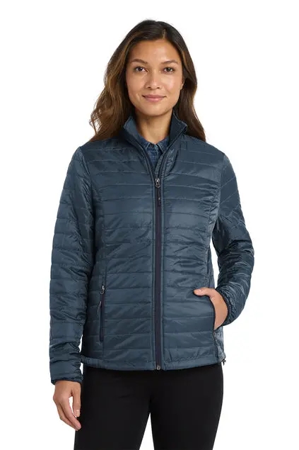 Port Authority Women'S Embroidered Packable Puffy Jacket (Style L850) 1