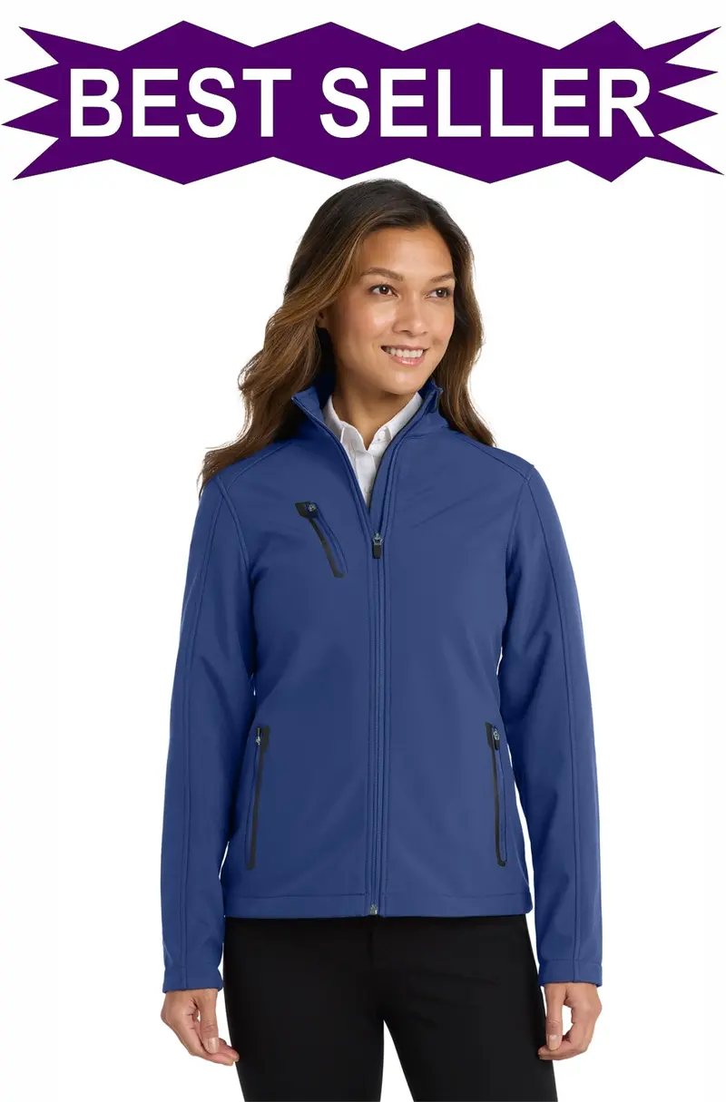 Port Authority Women'S Welded Seam Soft Shell Jacket With Embroidery (L324) 1