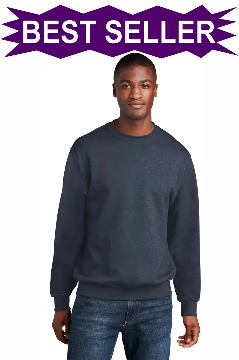 Port & Company Men'S Core Fleece Screen Printed Crewneck Sweatshirt (Pc78) 1
