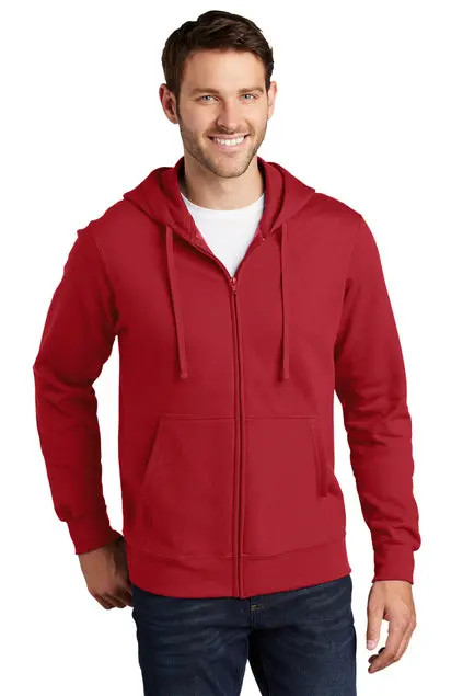 Port & Company Men'S Fan Favorite Fleece Embroidered Full-Zip Hooded Sweatshirt (Pc850Zh) 1