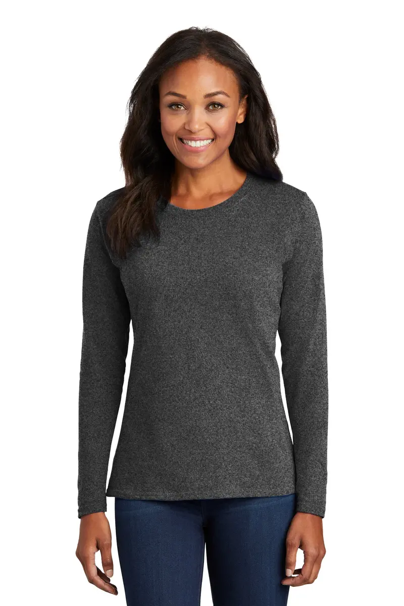 Port & Company Women'S Core Cotton Long-Sleeve Tee (Lpc54Ls) 1