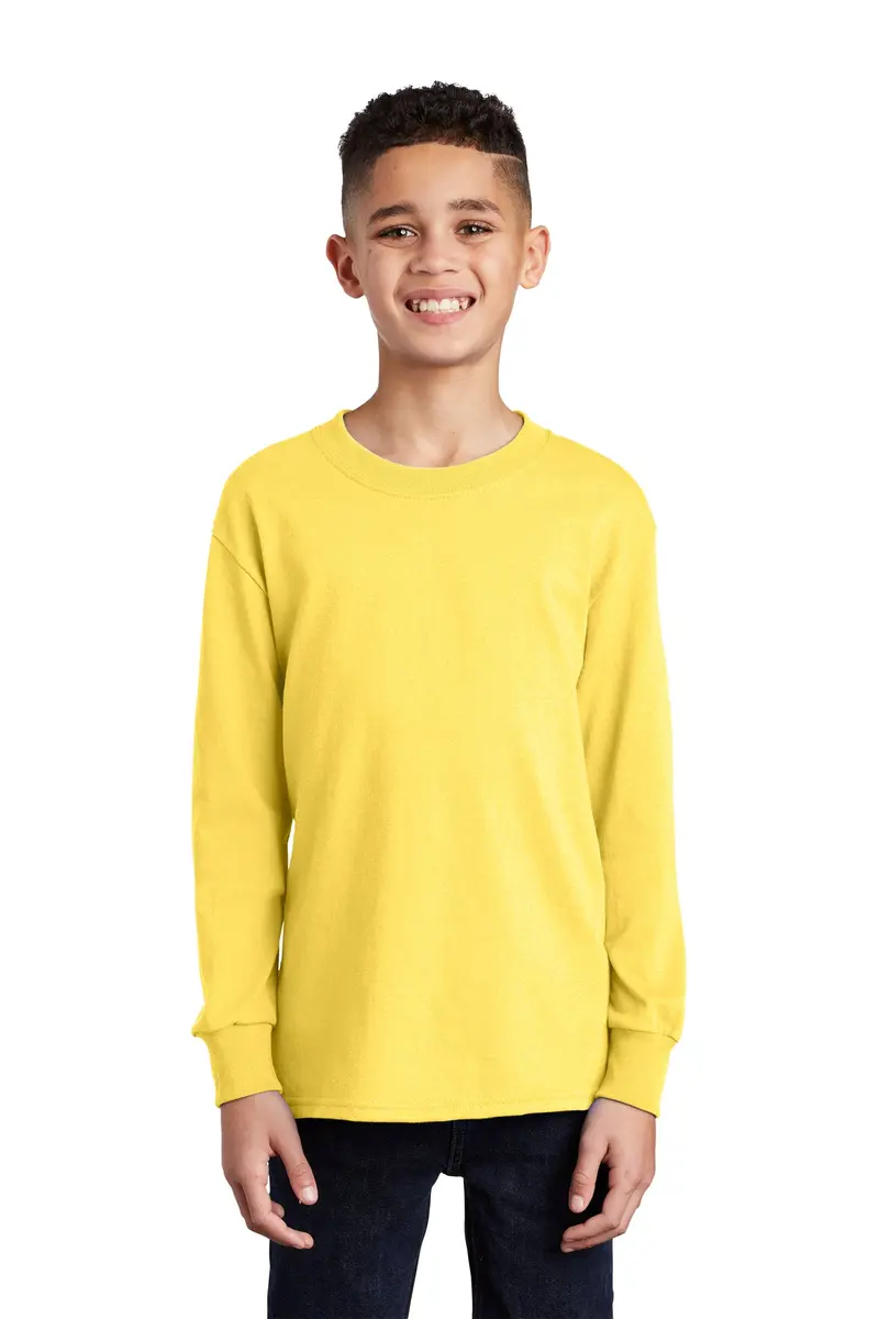 Port & Company Youth Core Cotton Long-Sleeve Tee (Pc54Yls) 1