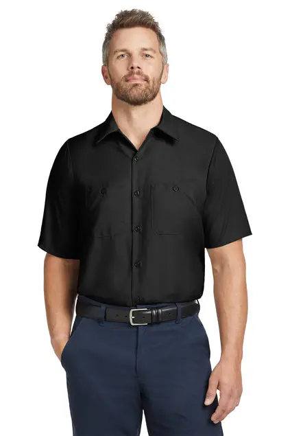 Red Kap Short Sleeve Work Shirt – Classic Fit, Embroidered 1