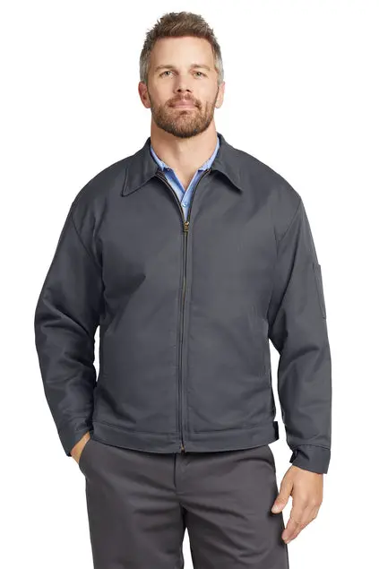 Red Kap Slash Pocket Work Jacket – Embroidered 1