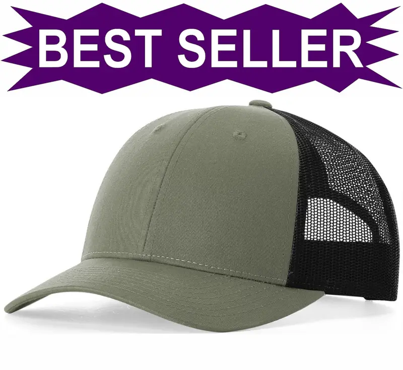 Richardson 115 Casual Structured Trucker Cap – Embroidered 1