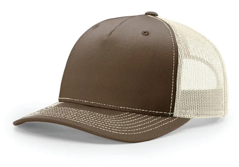 Richardson 5-Panel Trucker Cap – Embroidered Modern Meshback 1