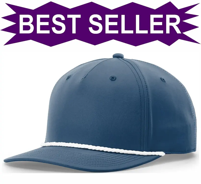 Richardson Five-Panel Rope Cap – Embroidered Structured Heritage Look 1