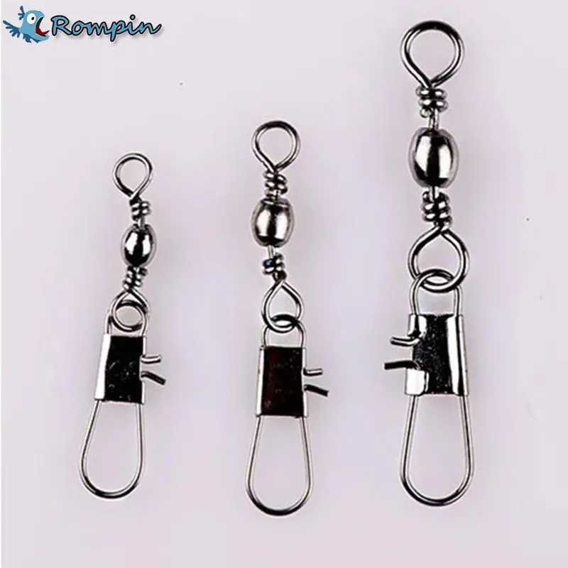 Rompin 50-Piece Interlocking Snap & Swivel Combo – Dual-Function Rigging Hardware Pack 1