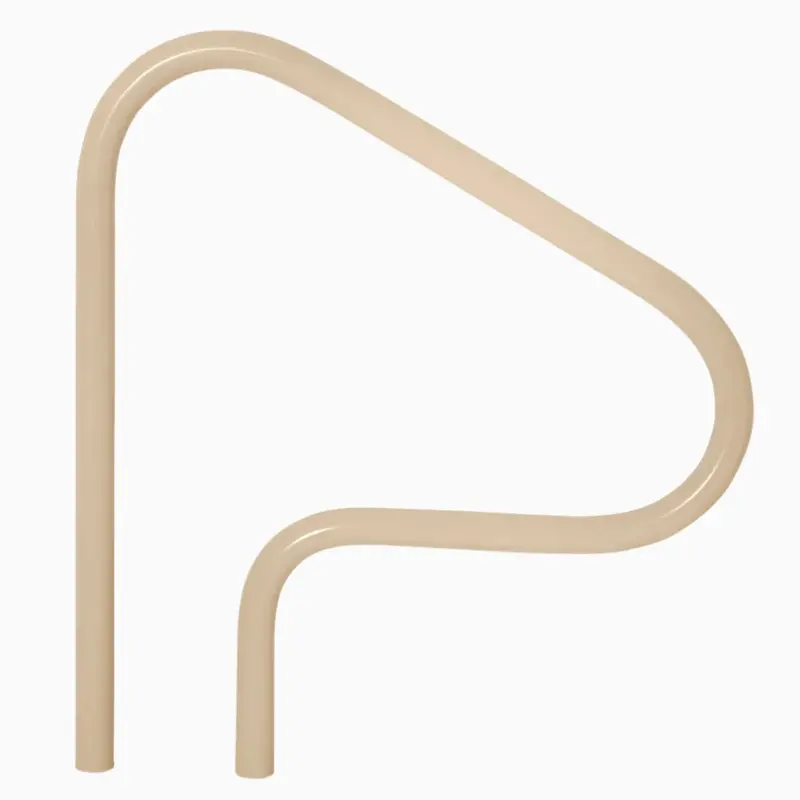 Saftron Beige 3-Bend Return-To-Deck Handrail – 30" X 30" (P-330-Rtd-B) 1