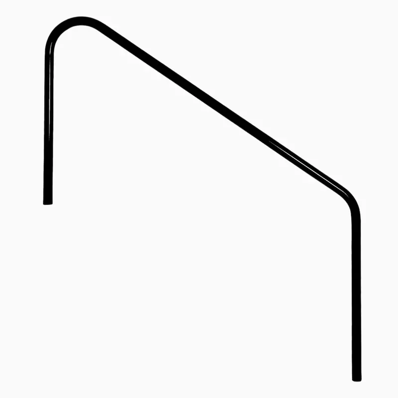 Saftron Black 2-Bend Deck-To-Pool Stair Rail – Dtp-248-Bk 1