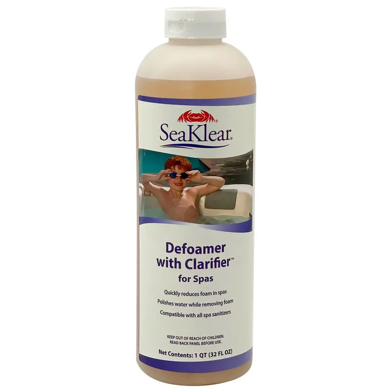 Seaklear Self-Flocculating Defoamer – Fast-Acting Foam Control For Spas | 1 Qt 1