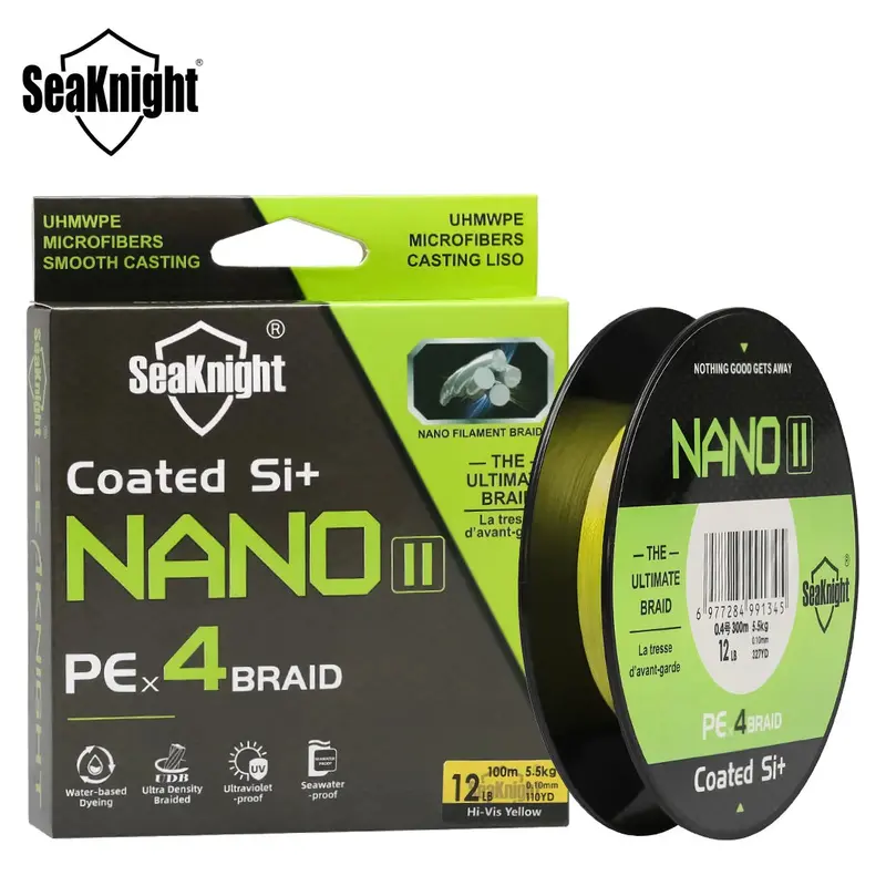 Seaknight Nano Ii Braided Fishing Line – 300M/100M, Uv-Resistant & Seawater-Proof, 7–15Lb Test Strength 1