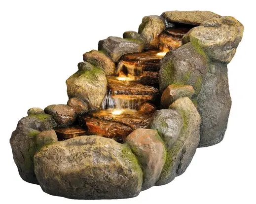 Serres Fountain Water Feature With Integrated Pump – Zero Plumbing Setup 1