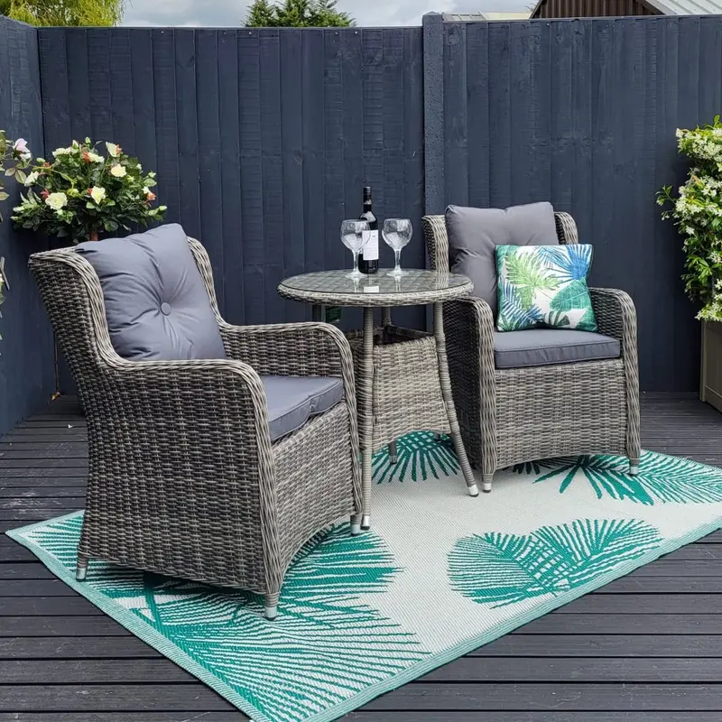 Seville Grey Outdoor Bistro Set With Free Cover By Katie Blake 1