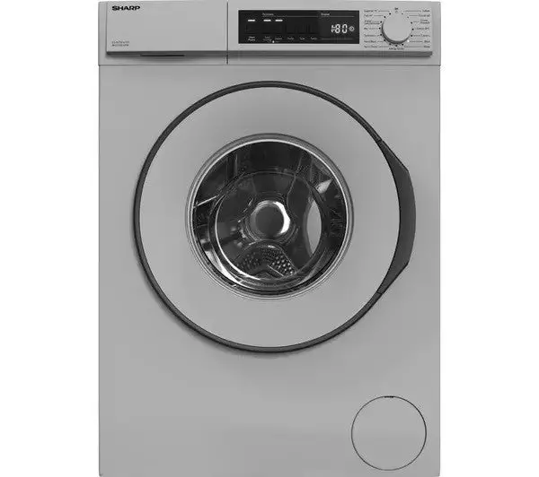Sharp 8Kg Washing Machine – 1400Rpm Spin Speed, Silver Finish (Esnfb8141Sd) 1