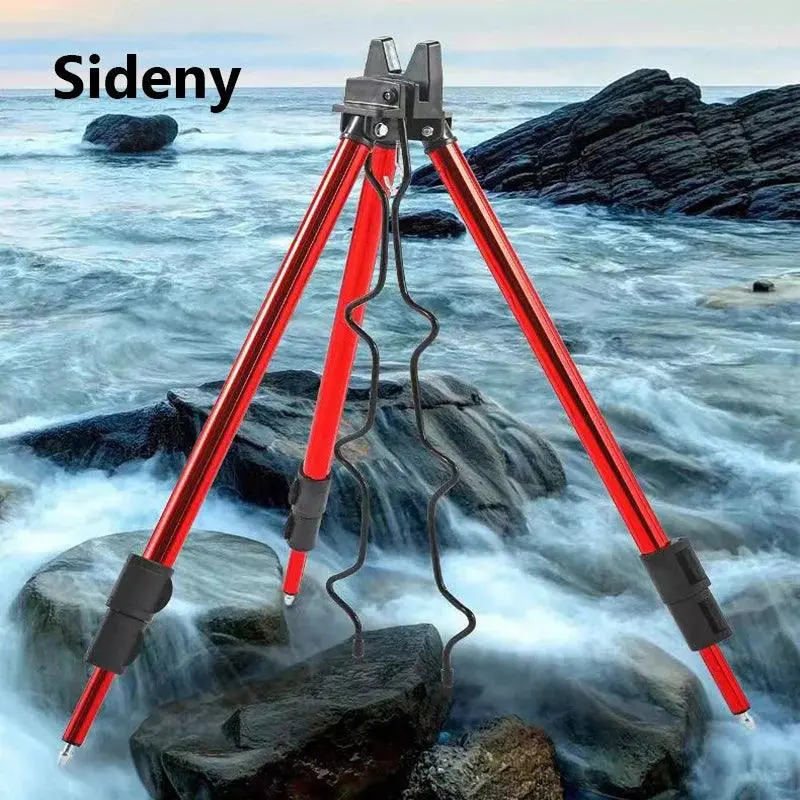 Sideny Tripod Fishing Rod Holder – Foldable 3-Section Stand For Shore Or Bank Use 1